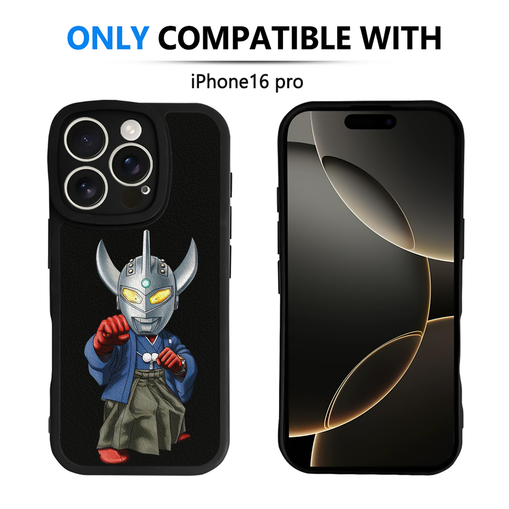 （画像用） ウルトラマン Ultraman 【iPhone 16シリーズ対応】シリコンスマホケース（レザー調） 材質：シリコン